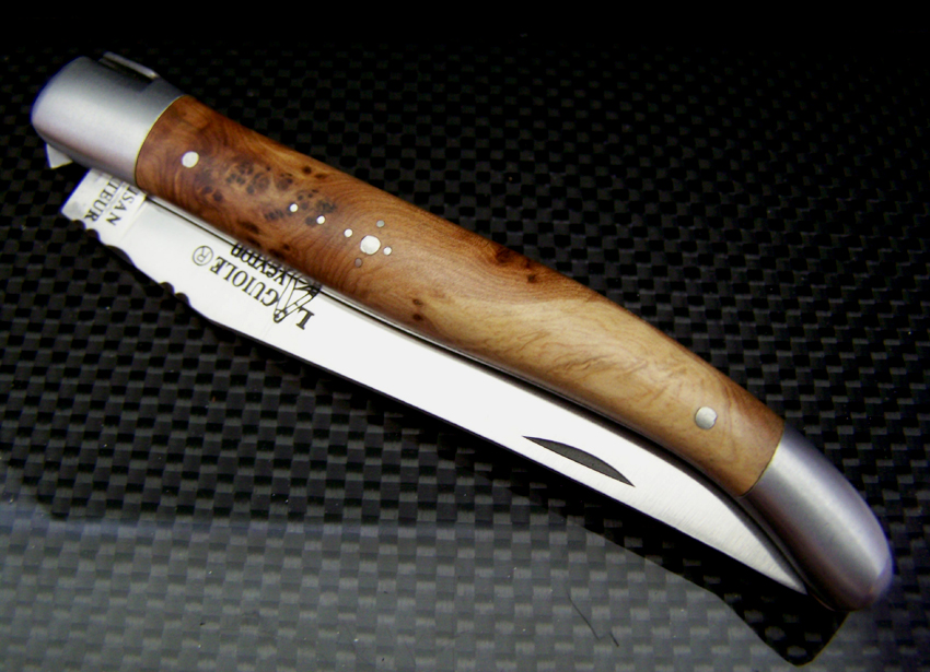 Couteau Laguiole 12 cm loupe de genevrier naturel